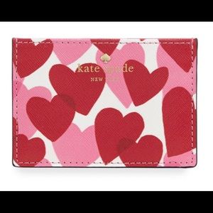 BNWT kate spade yours truly hearts card holder